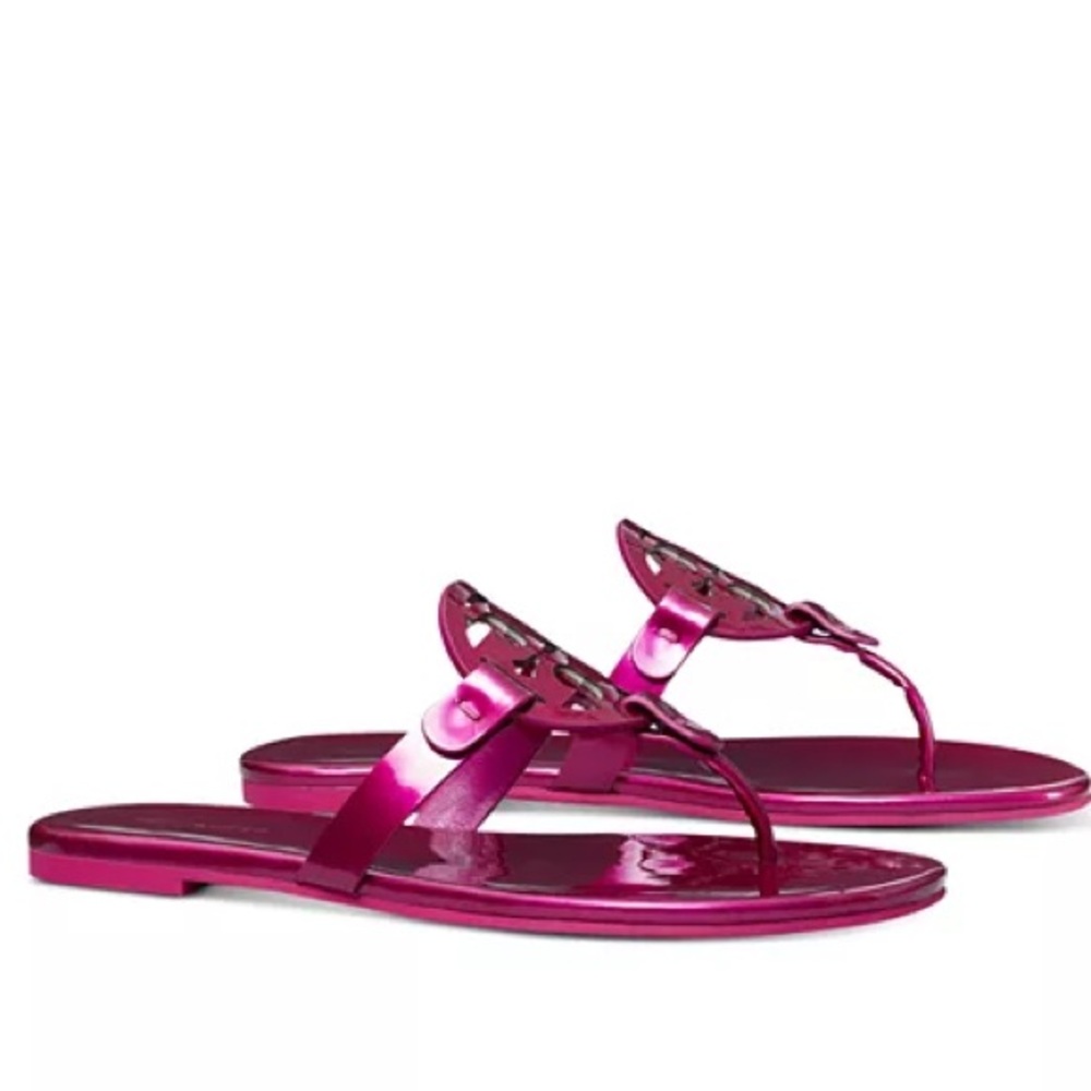 Tory Burch Miller Soft Sandal in Hot Pink